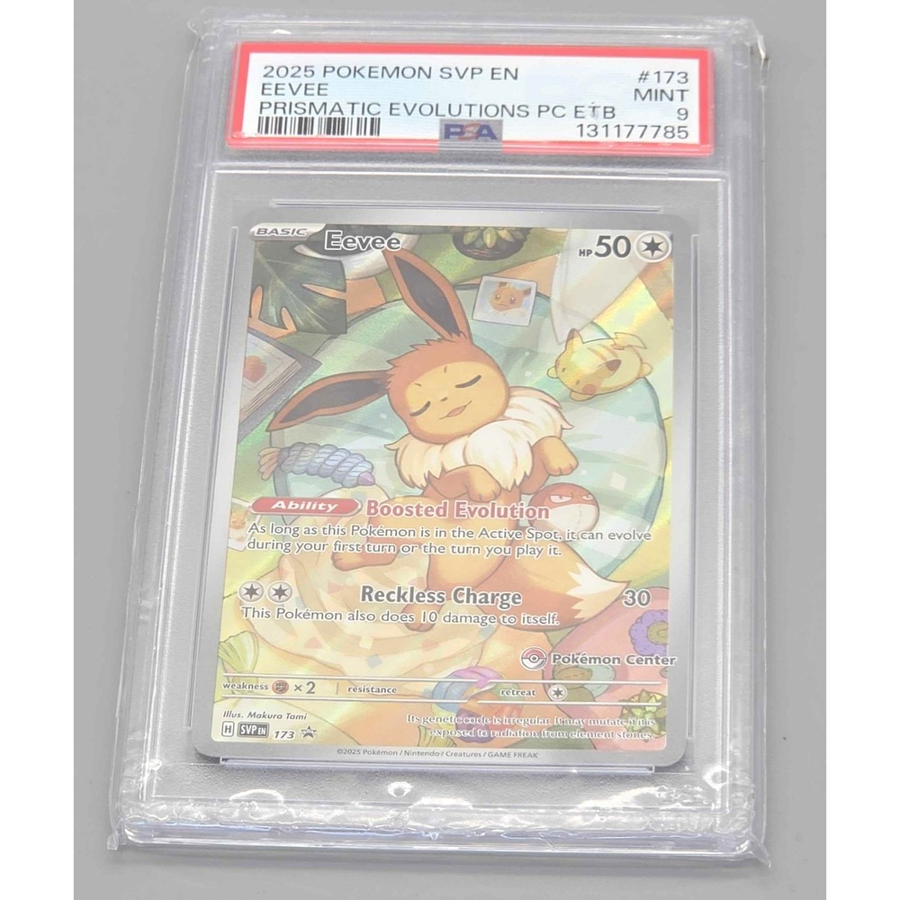 Pokemon Eevee Prismatic Evolutions PC ETB PSA Mint 9	(GNP020075)